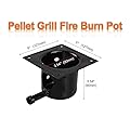 Heavy Duty Steel Porcelain-Enameled Fire Burn Pot and Hot Rod Ignitor Kit Replacement Parts for Traeger 