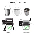 YAOAWE 15 Pack Grease Liners Compatible with Traeger Pellet Grill HDW152 with 1 Drip Bucket Replacement Parts 