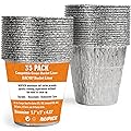 NUPICK 35 Pack BAC407 Grease Bucket Liner Compatible for Traeger Pro Series 575/780, 22/34 Series, Ironwood 650/885 Grills, Grill Accessories for Traeger, 4.9" x 4.5" 
