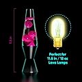 15 Watt 130V T7 Intermediate Base Replacement for 11.5” Lava Lamps by Lumenivo 