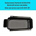 DONSIQIZZ Grease Pan Replacement Charbroil 9328812P06 Metal Disposable Grill Grease Cup Holder, Grease Pan G416-0015-W1 Drips pan