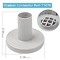 UASAM Pool Grid Strainer Connector 11070 for Intex 1-1/4" Strainer Connector Part Use with 11072 for INTEX 26005E 25022E