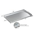 Stanbroil Stainless Steel Flat Top Gas Grill Griddle for Blackstone 4 Burner Propane Fueled Grill Front Grease Management System - 36 Inches