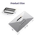 Geesta Grill Grease Tray Set, Stainless Steel Grill Replacement Parts, 27" - 30" Adjustable Grill Drip Pans Fit for Gas Grill from Dyna Glo, Nexgrill, Backyard Grill, Expert, BHG, Kenmore and More 