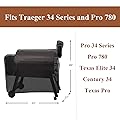 QuliMetal Grill Cover for Traeger Pro 34 Series, Pro 780, Texas Elite 34, Eastwood 34 Series Pellet Grills 