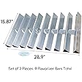 bbq777 15 7/8" Flavorizer Bar Heat Shields for Summit Silver A and B, Summit Gold A4 and B4, and Summit Platinum A4 and B4 gas grills 