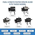 Utheer Pellet Grill Cover for Camp Chef SmokePro DLX, PG24MZG, Woodwind, DLX 24 SmokePro 24 PG24XT PG24SG Pellet Grills 