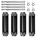 Hiorucet Grill Replacement Parts for Home Depot Nexgrill 4 Burner 720-0830H, 720-0783E 720-0888 720-0888N 720-0864 720-0864M, Porcelain Steel Heat Plates, Burners and Igniter 
