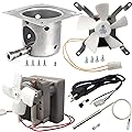 Grill Replacement Parts Kit Induction Fan,Upgraded 2.0 RPM Auger Motor, Fire Burn Pot and Hot Rod Ignitor, Power Cord Compatible with Camp Chef Wood Pellet Grills 