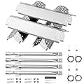 Barbqtime 4 Burner Grill Replacement Parts for Nexgrill Grill 720-0830H, 720-0864, 720-0864M, 720-0882S, 720-0888, 720-0888A, 720-0888N, Grill Flame Tamer & Igniter & Burner 