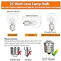 Replacement Bulbs for 14.5 Inch/20 Ounce Lava Lamp and Glitter Lamps