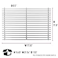 7012 Stainless Steel Cooking Grate Fits SMOKEFIRE EX4/EX6/EPX6 wood pellet grills