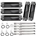 Grill Replacement Parts for Nexgrill 720-0888, 720-0888N, Home Depot Nexgrill 720-0830H, Grill Burner Tubes, Heat Shield Tent Plates and Igniters Kit Replacement