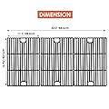 Uniflasy Cooking Grate for Nexgrill 720-0896B 720-0896E 720-0898 Gas Grills, Cast Iron Grates Replacement Parts Homedepot Nexgrill 720-0896 720-0896C 720-0896CP 720-0898A 17 inch Grill Grid, 3 Pack 