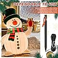 4 Pack Christmas Inflatable Stakes and Tethers