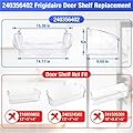 Monkemon 240356402 Refrigerator Door Bin Replacement, Length 12.8 inch