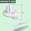 Sikawai Store 3 Pieces 241993101 Crisper Shelf Cover Support 