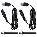 2pcs Charger Cord for Philips Norelco OneBlade QP2724, QP2834, QP1324, MG5910, MG7910, MG9510, X5006,Shaver 2400
