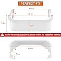 Fetechmate Store 2 PACK 240351601 Refrigerator Freezer Door Bin Side Shelf
