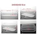 ATMA SUPPLY Store 240356402 Clear Refrigerator Door Bin Side Shelf 