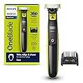 Philips Norelco OneBlade 360 Hybrid Face, Electric Beard Trimmer and Shaver, 5in1 Adjustable Comb, Model QP2724/90