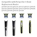 2 Pack Replacement Blades Compatible with Philips Norelco One 1 Blade Replacement Shaver Heads QP210/80 QP6520/30 QP2520 QP2834 QP2630 QP2515 QP6510/31 Models