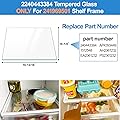 Alvar 240443384 Refrigerator Crisper Glass Inset 